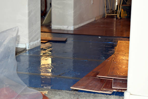 Professional Water Extraction technician working in Campbell, TX